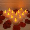 6-48Pc LED Flameless Candles Battery Operated Creative ing Tealight Warm White Fake Electric Candle For Halloween Christmas