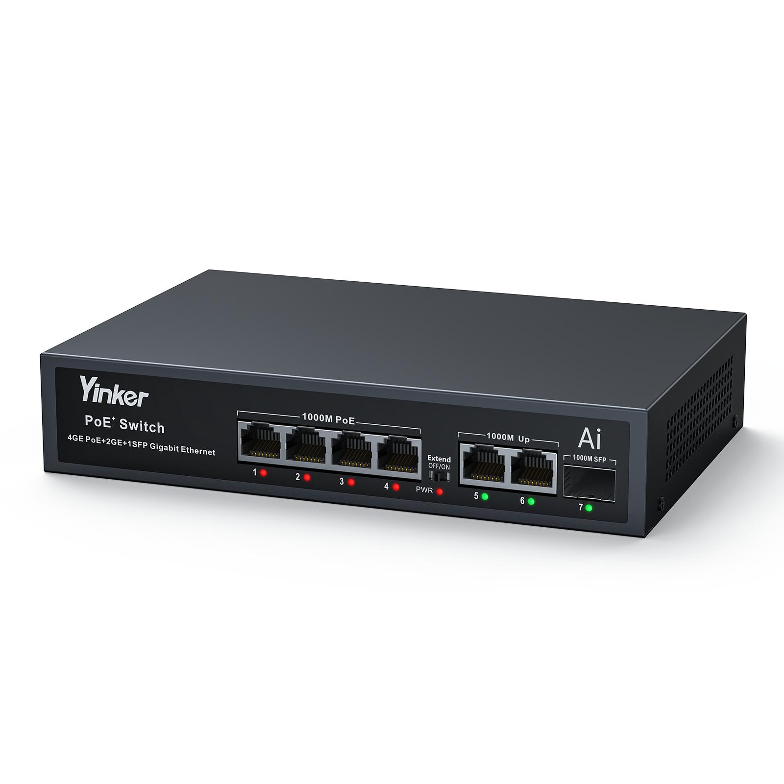 Yinker 4 Port HDMI KVM Switch 4K60Hz чёрный