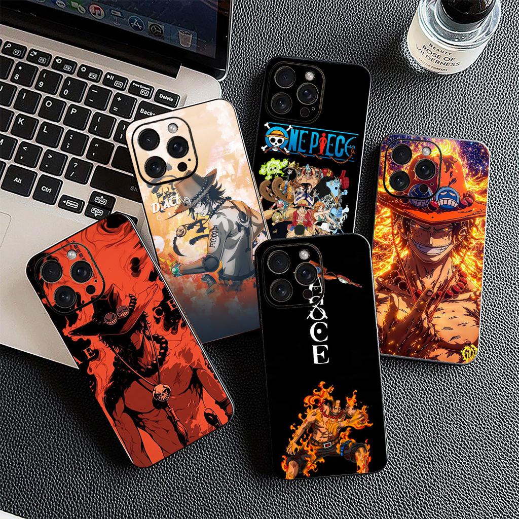 for Apple iPhone 16 14 15 Plus 11 Pro Max 16E ProMax + 16Plus 15+ 14+ Phone Cover Soft Case Ace One Pieces Luffy Roronoa Zoro