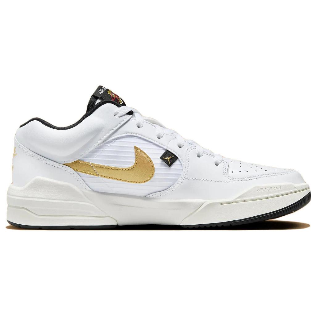 Air Jordan Stadium 90 White Metallic Gold Men Sneakers Black Sail DX4397-170