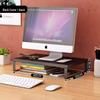 Desktop Bookshelf Monitor Riser and Storage Rack for Office Desk