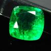 Cushion Cut Natural CERTIFIED 8 Ct Green Colombian Emerald Loose Gemstone A-3505b