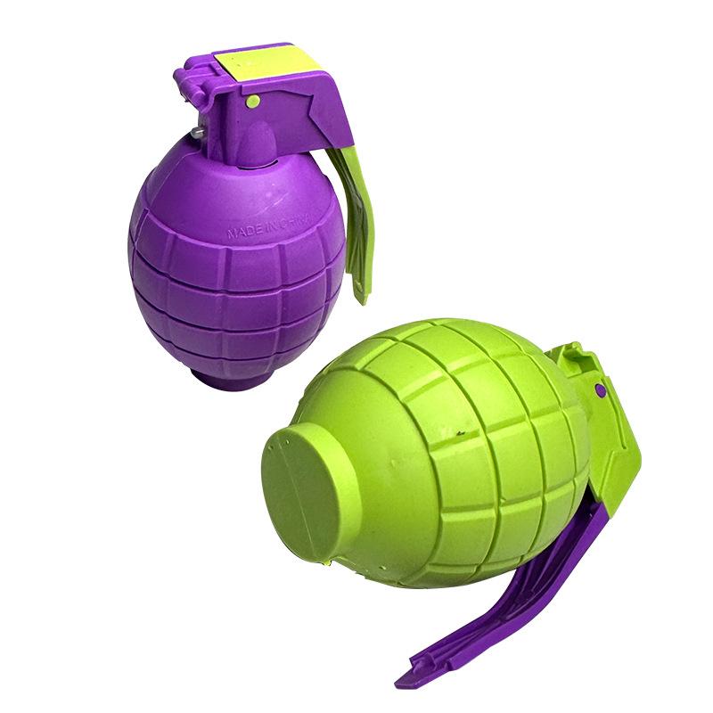 Niedliche Granaten-Requisite Neues Farbschema Kinder Outdoor-Spielzeug Plastikmodell Cosplay Granate Simulation Ton Licht Requisiten Geschenk für Jungen