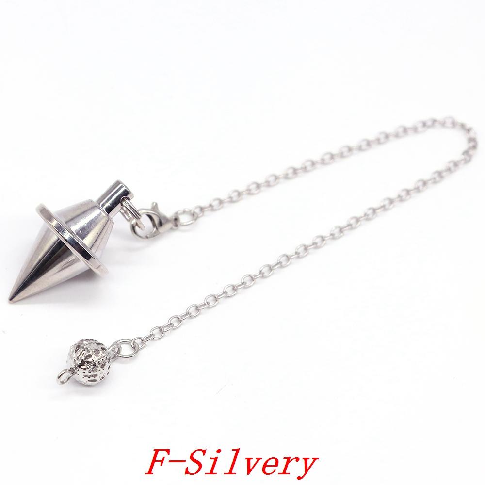 Metal Pendulum For Dowsing Divination Pendulos Spiral Cone Gold Color Copper Radiesthesia Pendulums Healing Pendule