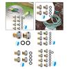 Hose Repair Kit Zinc Alloy Clamps Aluminum Water Hose End Repair Connectors