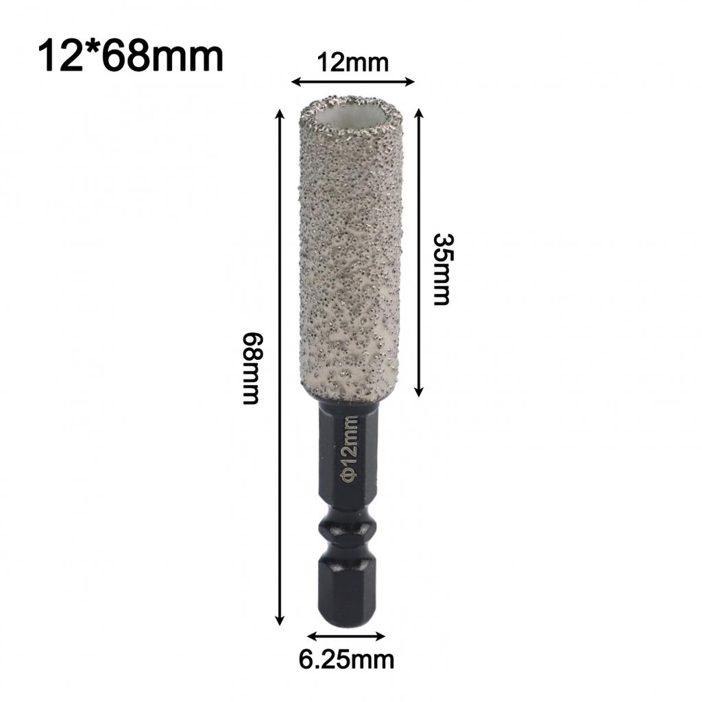 Efficient Diamond Drill Bit with Cooling Wax Core for Dry Tile Drilling