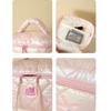 Wide Open Quilted Makeup Bag Large Capacity Zipper Handle Travel Toiletry Cosmetic Bag Ladies Makeup Storage Bags