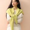 Big Size Wool Korean Style Knitted Triangular Scarf Women Winter Warm Headscarf Shawl Sold Color Neckerchief Kerchief Hijab