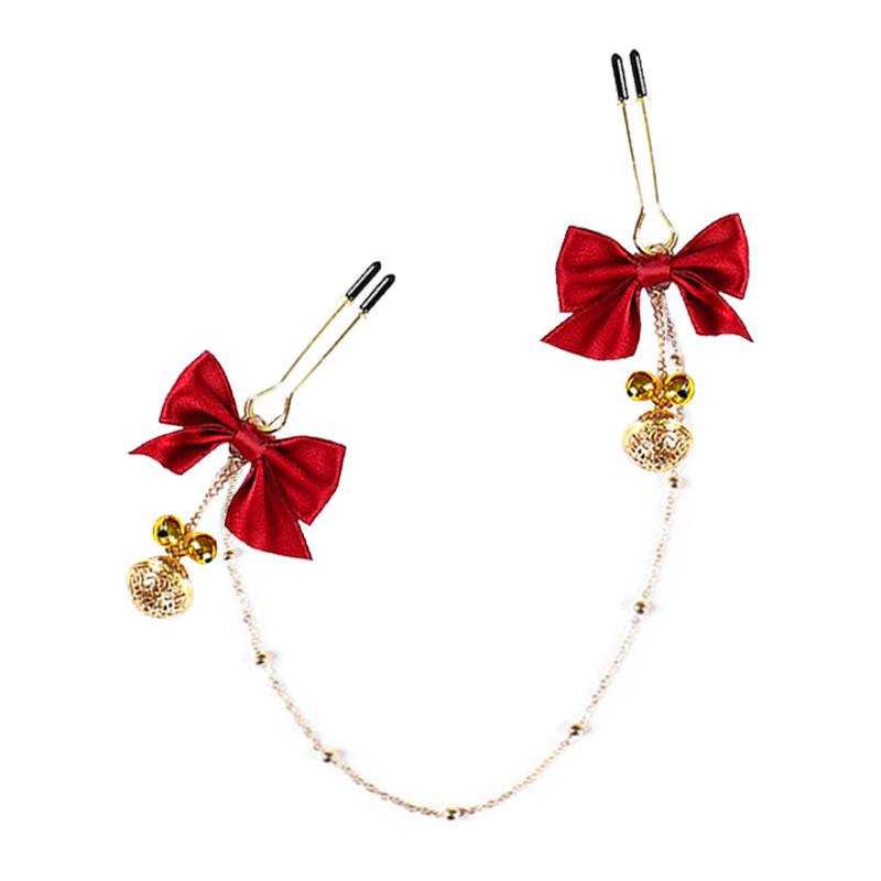 Damen Brustwarzen- und Schamlippenklemmen - SM-Glocken Erwachsenenspielzeug für Paare