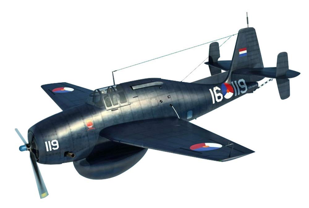 Sword Royal Netherlands Navy Guppy Plastic Model Kit SWD72135 1/72 TBM-3W