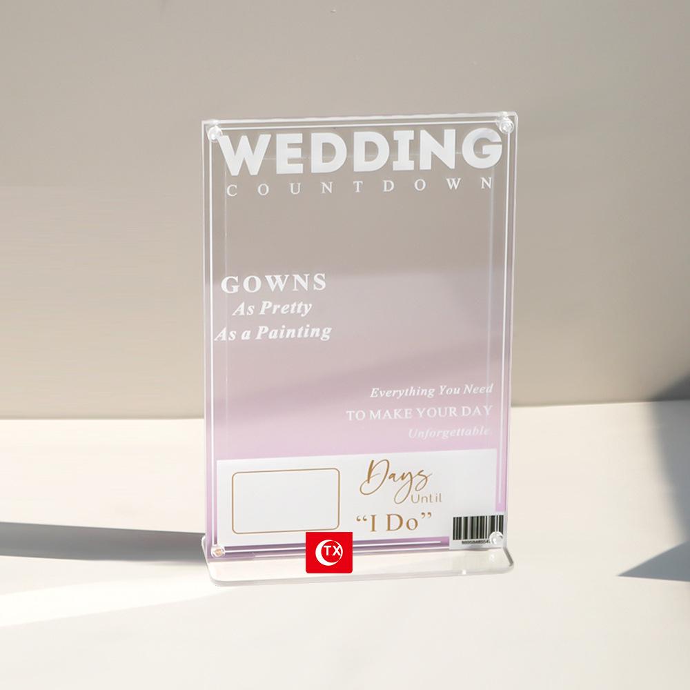 American Style Acrylic Magazine Photo Frame: Detachable Display Stand for Custom Collections