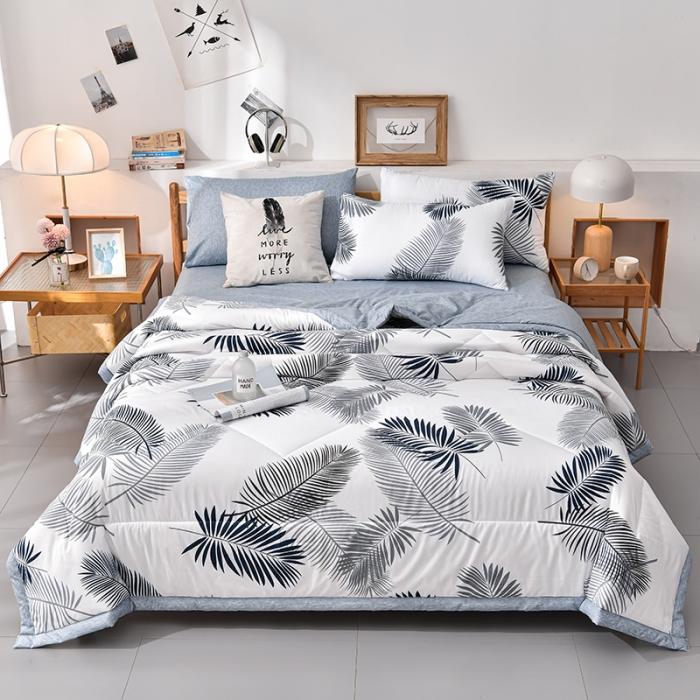 Simple printing fashion single summer quilt air conditioner quilt Xia Liang quilt single piece without pillowcase