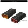 T Plug To XT60 Adapter For Remote Models Quick Connection High Current Durability Rubber Metal Construction
