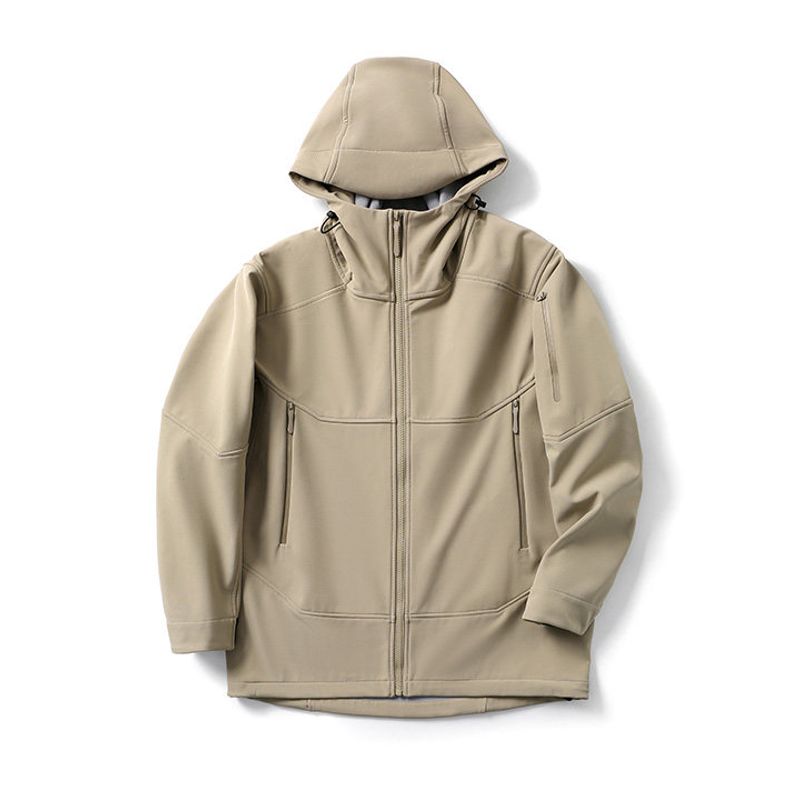 Niaojia Mountain Series Functional Outdoor Sports Jacket for Men, Winter Fleece-Lined Waterproof Windbreaker, Export Men s Mountaineering Coat Vast Gray M
