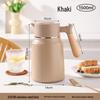 New 316L Stainless Steel Thermos Flask with Red Inner Liner - Large Capacity Warm Household Bottle and Kettle