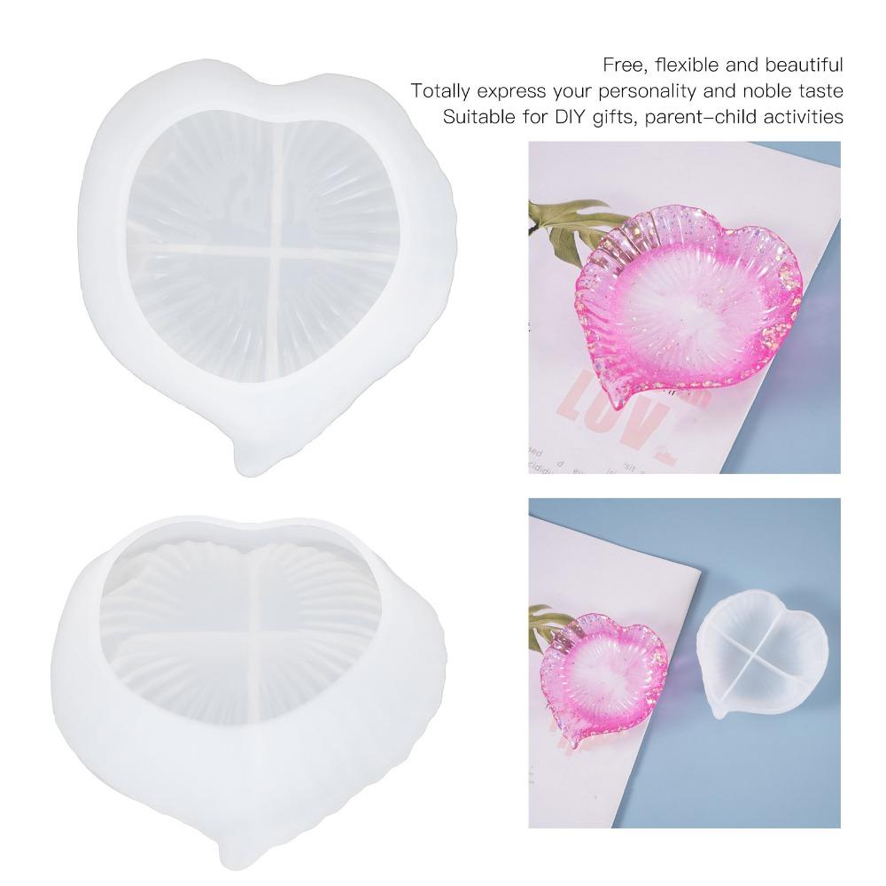 5pcs Non-Stick Resin Casting Mould Leaf Leaf Shaped Dish Mould Silicone Mould  Jewelry Making