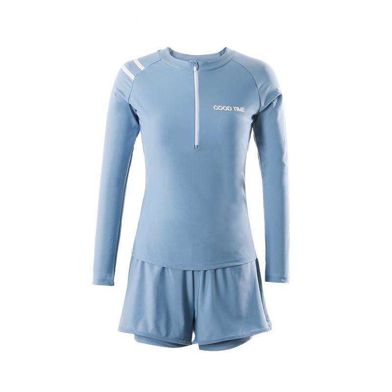 Sun Protection Quick-Dry Slimming Long Sleeve Swimsuit M