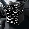 Black And White Goth Bats Car Trash Can With Lid Collapsible Reusable Waterproof Car Garage Bag,Automotive Garbage Can,Car Accessories Interior Car