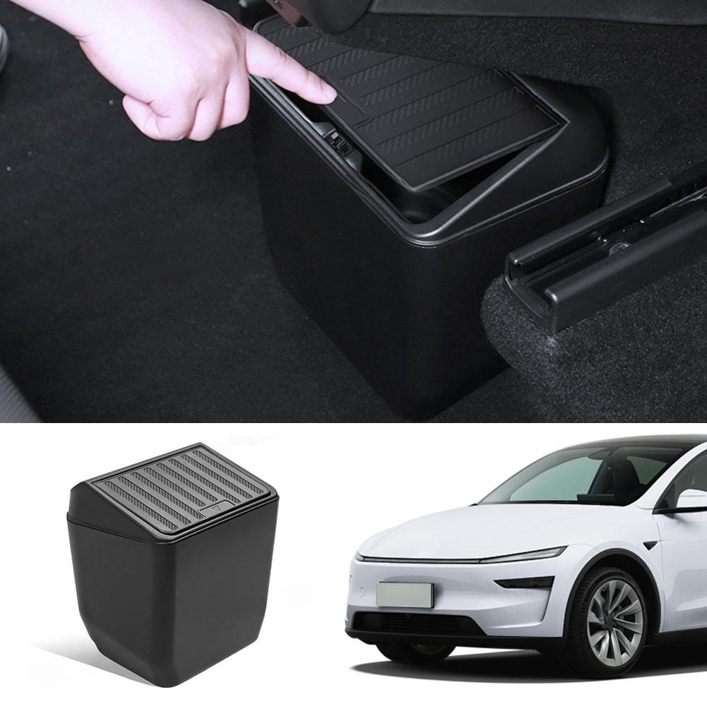 For Tesla Model Y Juniper 2025 Car Door Storage Box Multi Functional Front Door Storage Trash Can Car Interior Accessories HOT