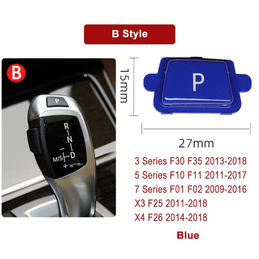 Car Gear Shift Lever Auto P Parking Button Cap Cover For BMW 3 5 7 X3 X4 X5 X6 Series E90 F30 F10 F01 F25 F26 E70 F15 F16