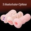 Men's Silicone Masturbator Realistic Mouth Pocket Toy Oral Sex Deep Throat Adult Sex Toys Male Masturbator
