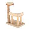 1/12 Wood Handmade Dollhouse Mini Cat Tree Scratching Post Miniatures Furniture Model Decor for DIY Toys