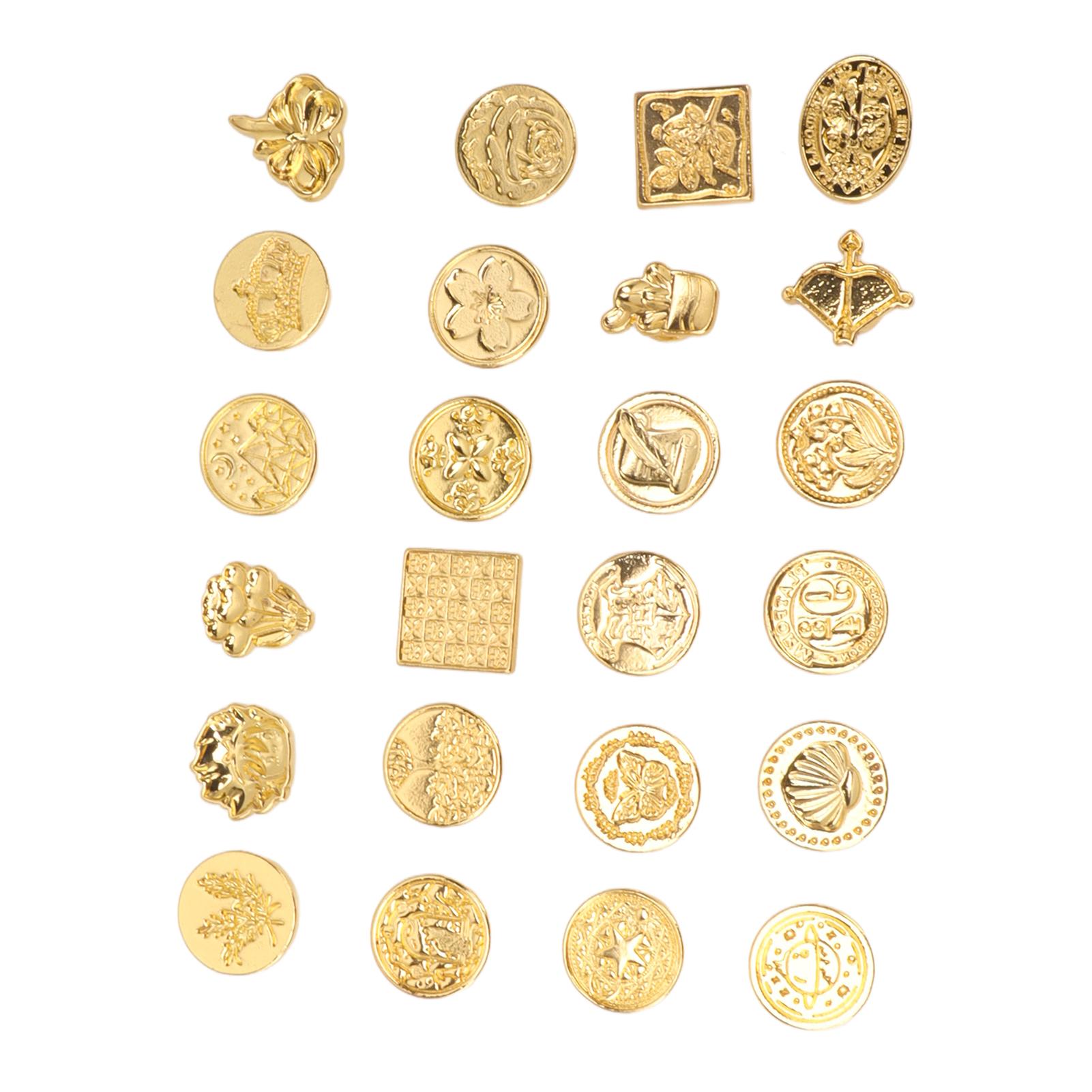 

24pcs Removable Sealing Wax Stamps Vintage Wax Seal Stamp Kit With Gift Box For Gift Decoration