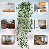 Artificial Eucalyptus Leaf Rattan Fake Hanging Plant Faux Greenary for Outdoor Wedding Party Home Decor