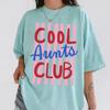 Cool Aunts Club Shirt, Comfort Colors® Cool Aunt TShirt, Trendy Striped Aunt Tee, Oversized Aunt Life Shirt, Gift for Aunt
