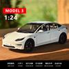 1:24 Model 3 Premium Electric Sedan Alloy Metal Diecast Model Car Home Decoration And Computer Desktop Ornaments Holiday Present