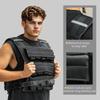 30KG Adjustable Weighted Vest, Running Weight Vest, with 30 Metal Weights, Reflective Strips, for Running, Exercise