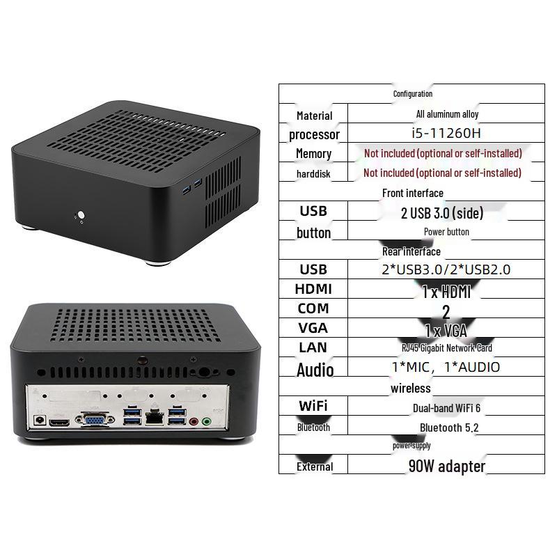 Lianda L80PC Aluminum Mini PC - 12th/14th Gen Core for Office & Home