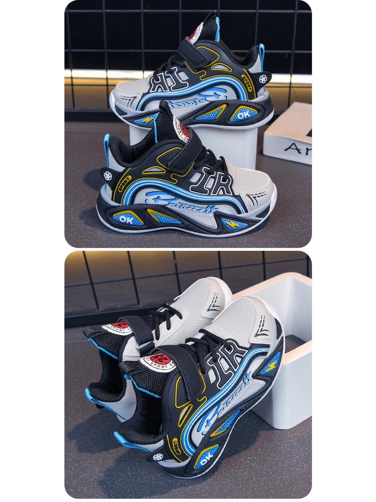 2026 Boys' Lightweight Non-Slip Basketball Shoes with Rotating Buckle