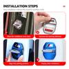 For BMW 4Pcs Car Door Lock Cover Stainless Steel Protection Accessories M Performance Alpina M3 M5 M6 X1 X3 X4 X5 G20