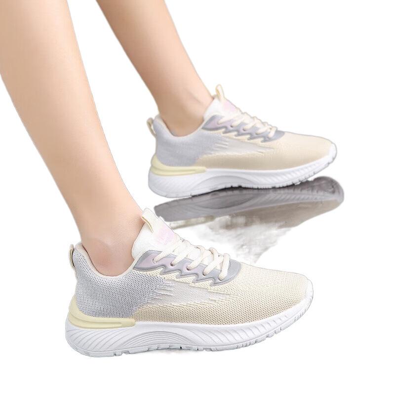 Ultra-light sneakers new women's shoes spring and summer 2025 new soft-soled sneakers mesh breathable running shoes casual shoes
