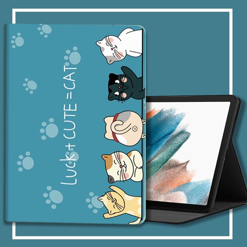For Xiaomi Redmi Pad 2 Case 11'' Cartoon Pink Cat Print Book Flip Stand Tablet Cases For Redmi Pad SE 11inch Case