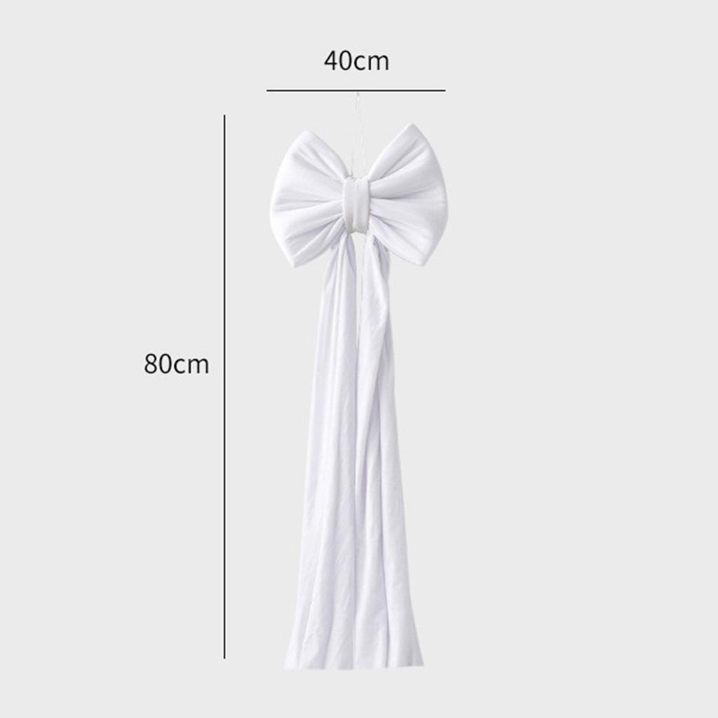 Christmas Bow Bow Supplies Bowknot with Long Streamers Xmas Decor Ornament for Wedding Home Holiday Window Porch