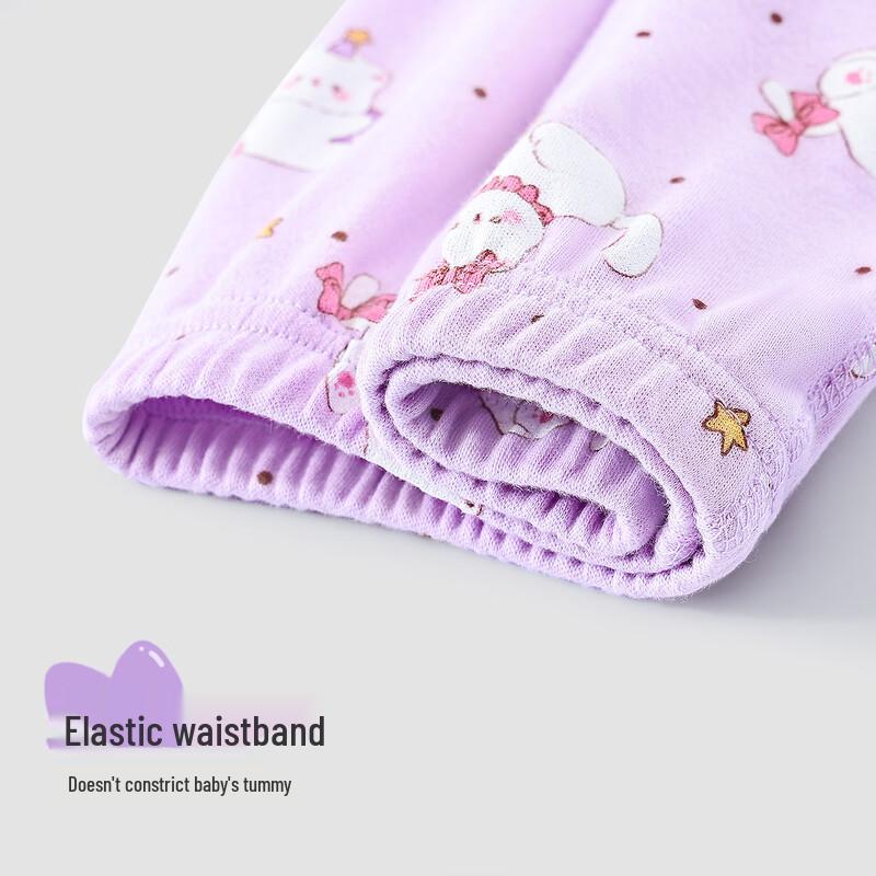 Desa Girls' Pure Cotton Thermal Underwear & Pajama Set
