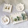 Jewelry Display Tray Silicone Mold DIY Bow Lace Shape Dish Cement Plaster Mould Plate Epoxy Resin Craft Casting Mould Home Decor