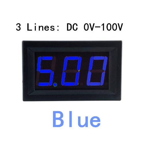 0.56inch Mini Digital Voltmeter DC 4.5V to 30V Digital Voltmeter Voltage Panel Meter For 6V 12V 24V Electromobile Motorcycle Car