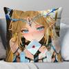 Cartethyia Anime Game W-Wuthering Waves Pillow Case Square Pillow Bedroom Sofa Leisure Comfort Living Room Home Decoration 40X40