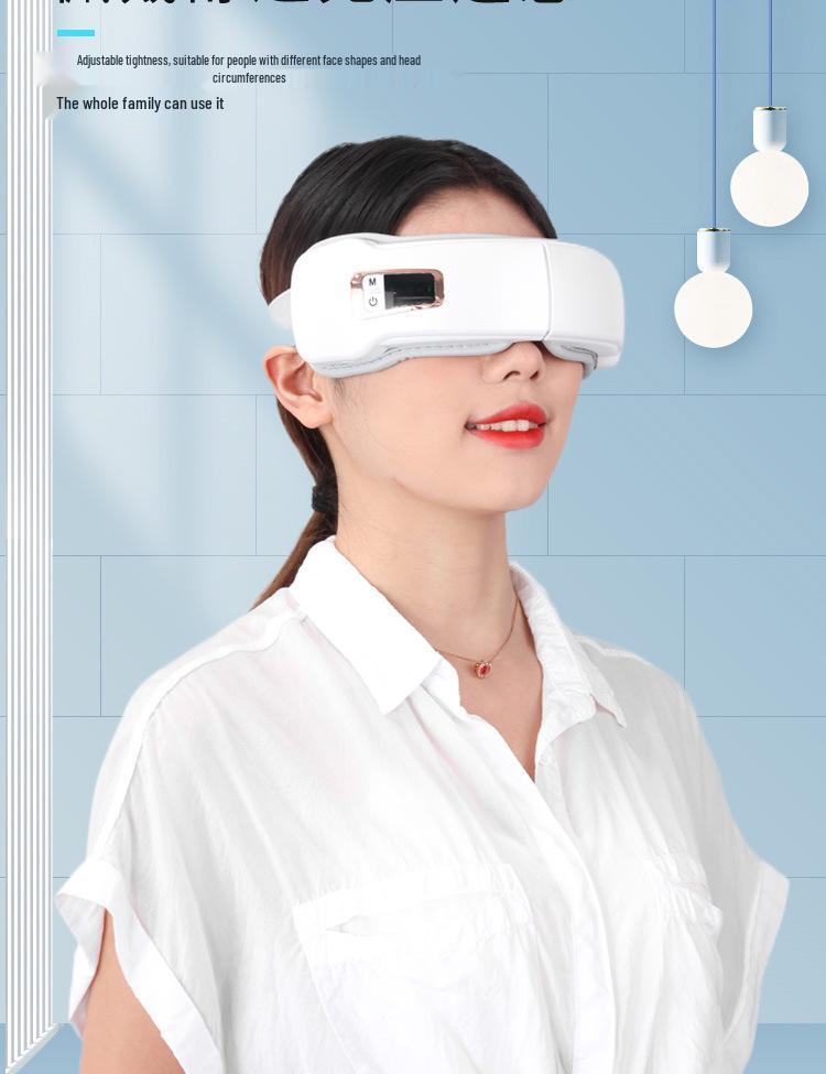 Portable Bluetooth Eye Massager with Air Pressure, Heat, and Vibration