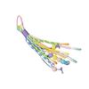 Vibrant Handmade Keychain Weaving Keyring Ornament Decorative Phone Bag Charm for DIY Enthusiasts And Fashion Lovers