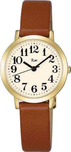 [SEIKO] SEIKO RIKIWATANABE Watch, Curved Mineral Glass, Water Resistant for Daily Use, Quartz Movement, Calf Leather Strap, AKQK411, Women s