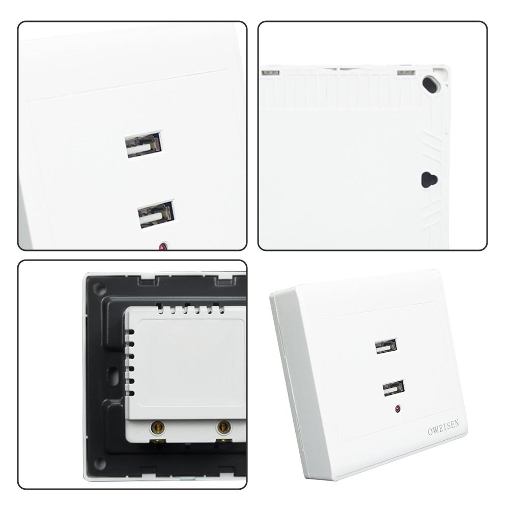220V to 5V USB Wall Outlet Socket Tamper-Resistant Receptacles Plug Power Outlet with 2/4 USB Ports Electrical USB Socket