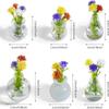 Mini Magnetic Refrigerator Flower Vase DIY Decoration Accessories Cat Whiskers Collection Glass Bottle