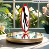 2D Flat, 1pc Round Aluminum "No Littering" Sign, Red & White Prohibition Metal Wall Art, Anti-Litter Symbol Design, Waterproof & Durable, Easy To