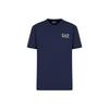 EA7 SS23 Color Block Logo Round Neck Short Sleeve T-Shirt Men Tops Navy-Blue 3RPT23PJNUZ-1-1554