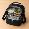 Portable Insulated Lunch Bag with Adjustable Shoulder Strap Double Layer Design Large Capacity for Work School Travel Outdoor Use