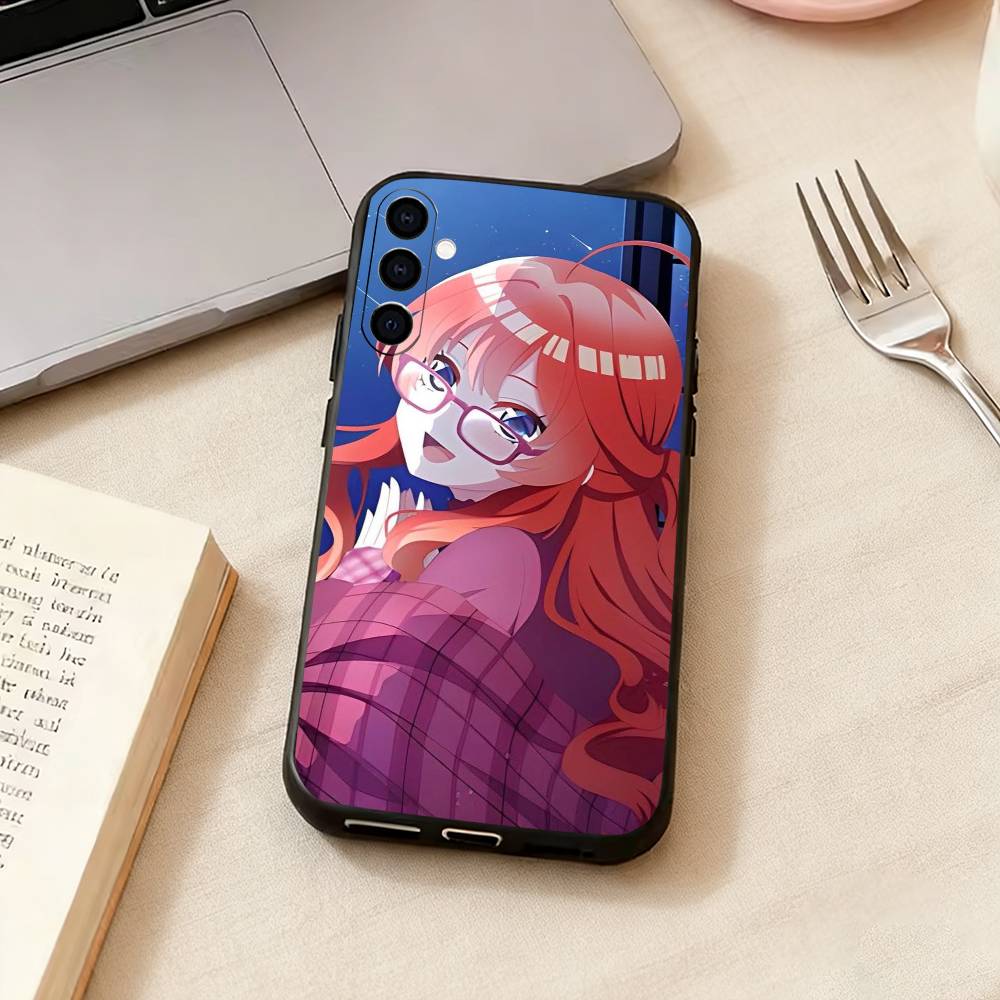 Itsuki Anime N-Nakano Phone Case Black Silicone Soft For Samsung Galaxy A73,A72,A71,A70,A53,A52,A51